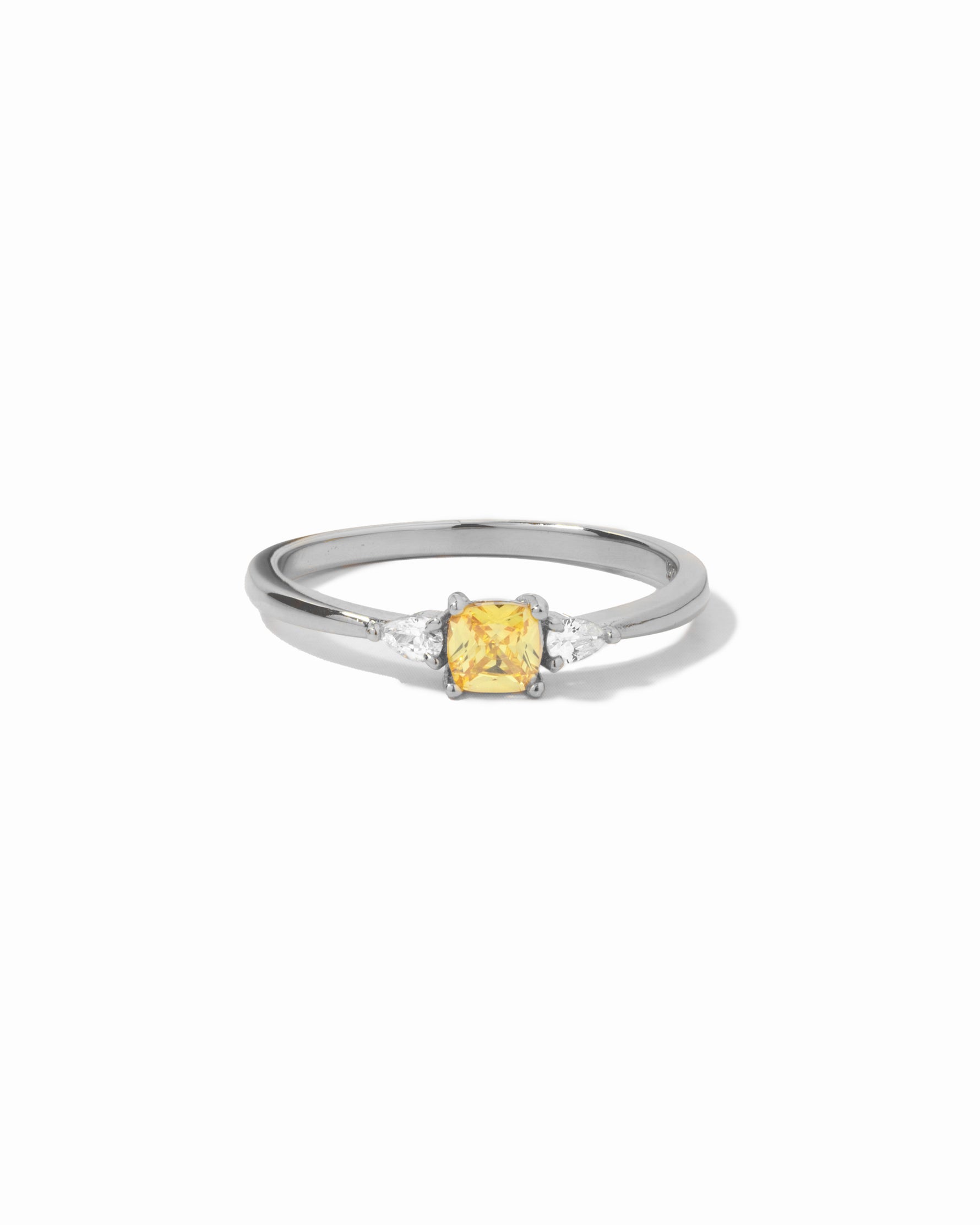 sterling silver gemstone ring