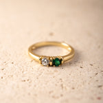 two stone custom birthstone ring