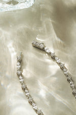 pear tennis bridal necklace