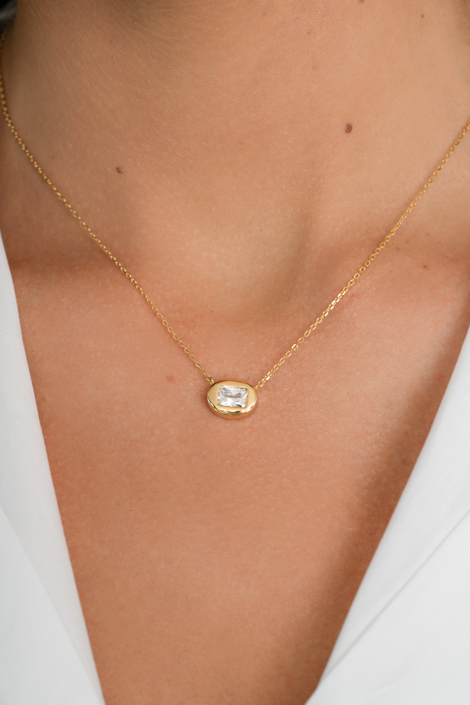 Valerie Bubble Bezel Necklace