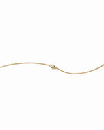 closeup image of dainty bezel stacking bracelet