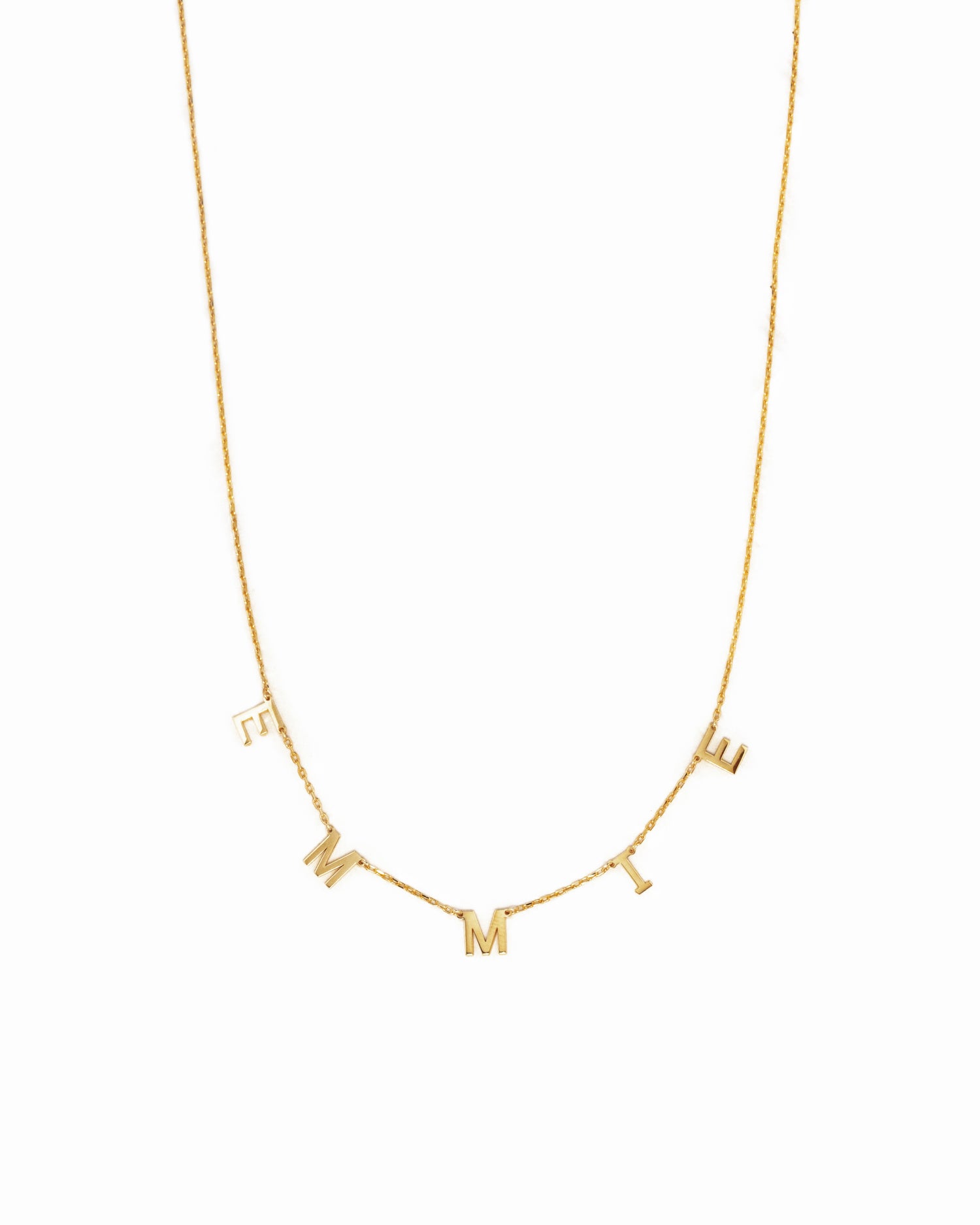 Custom Letter Name Necklace