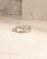 sterling silver double band stacking ring