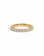 Gold diamond eternity band
