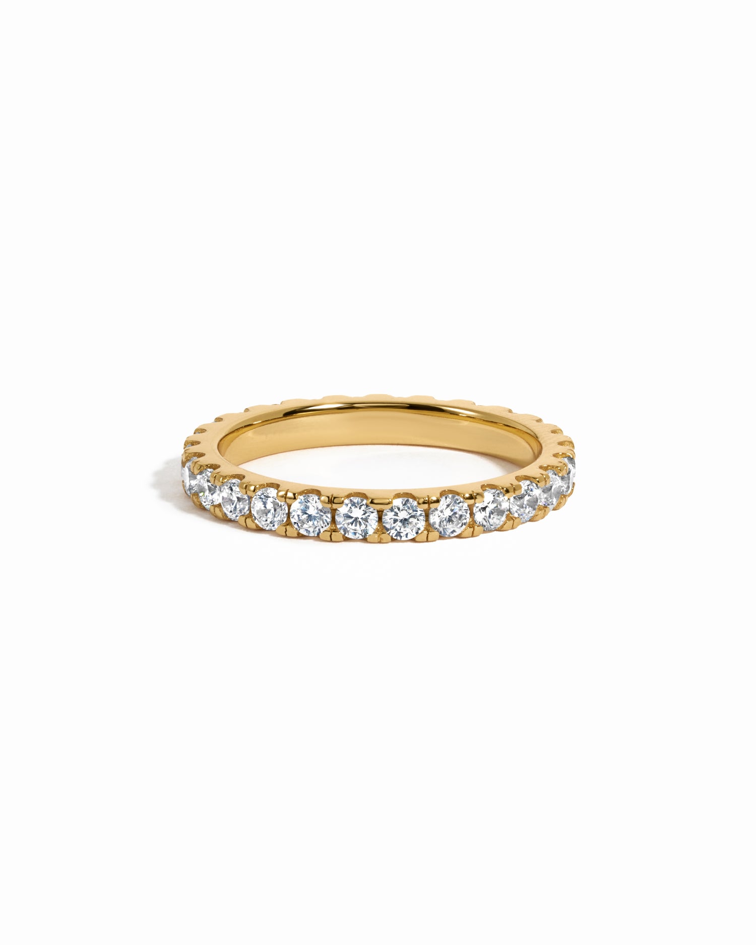 Gold diamond eternity band