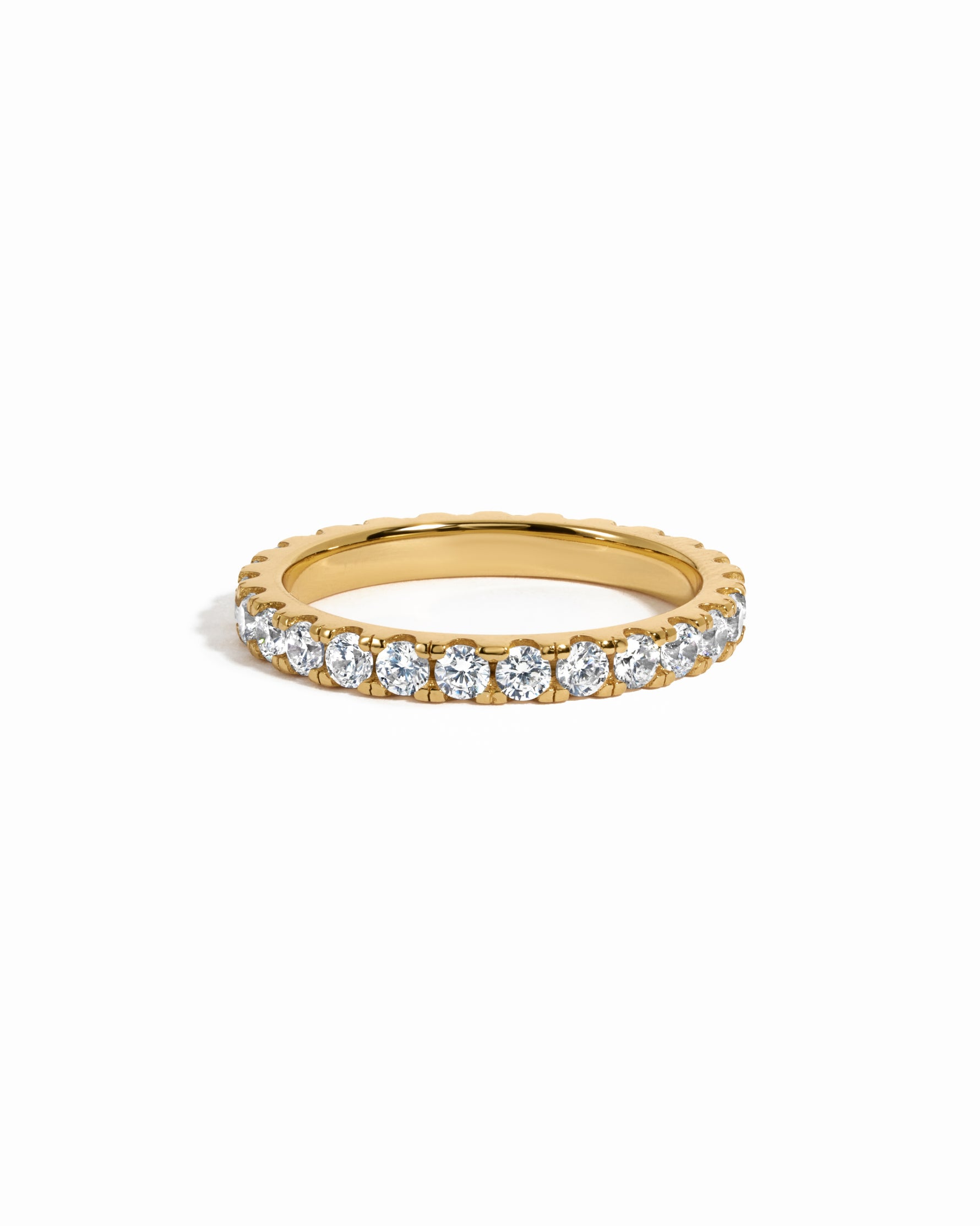 Gold diamond eternity band