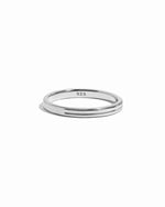 simple silver stackable ring