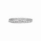 silver emerald bezel set tennis bracelet