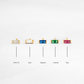 infographic showcasing tiny stud birthstone earrings 
