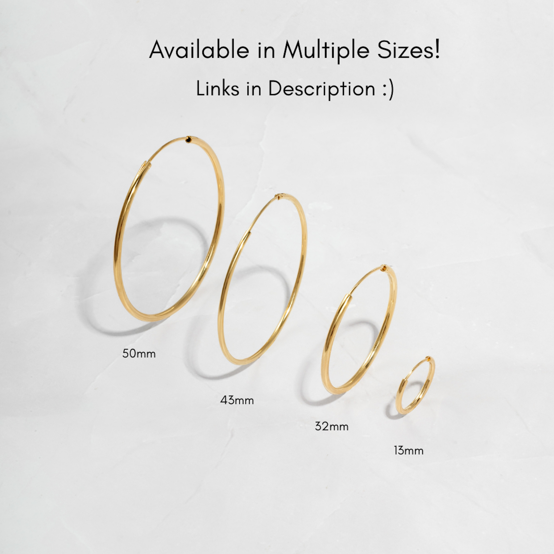 infographic showcasing various threader earrings available in gold