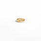 closeup image of 5mm plain gold band