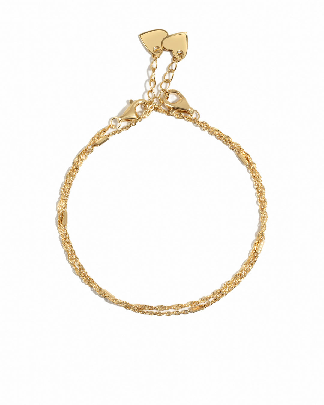 Gold Bracelet Set on a white background