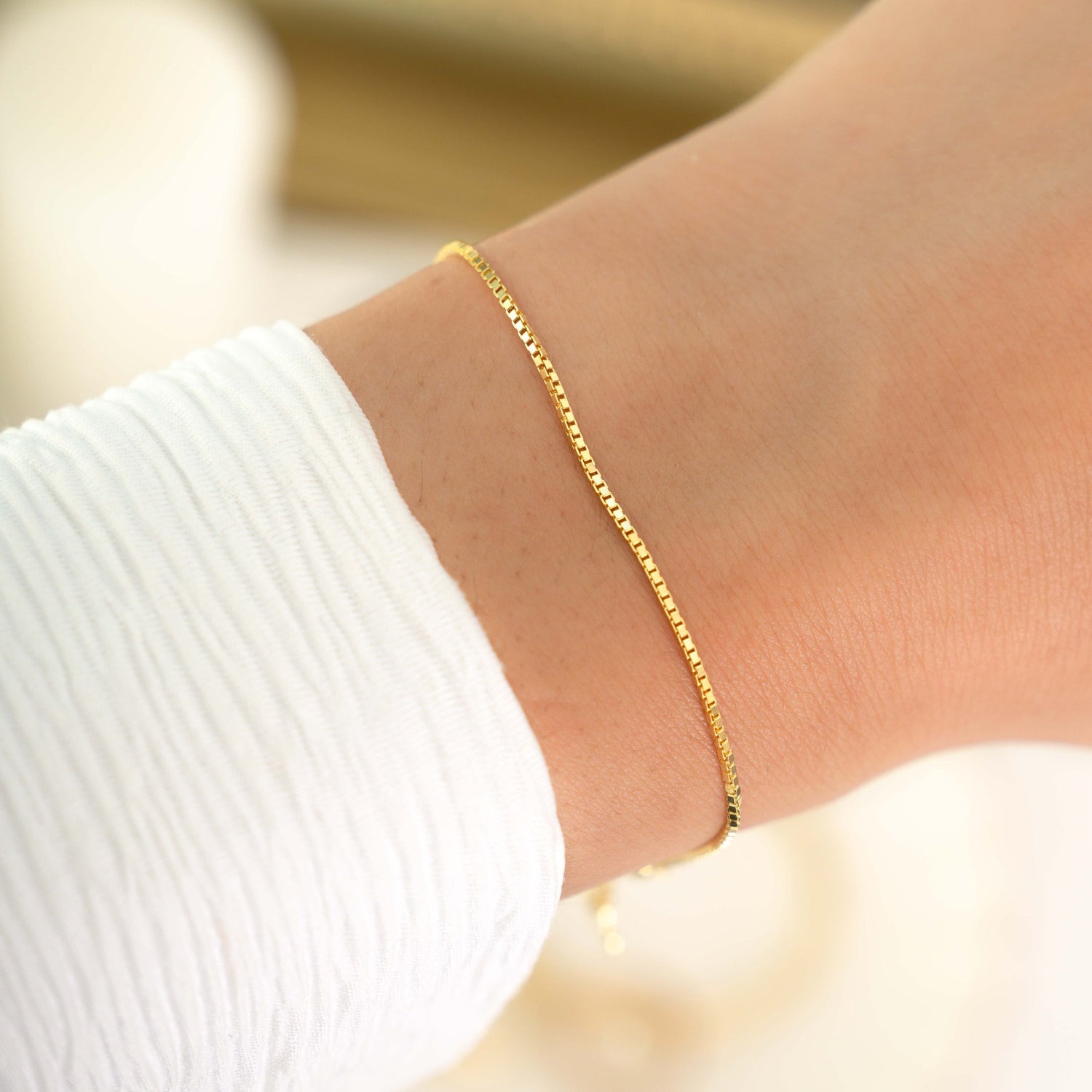 box chain bracelet