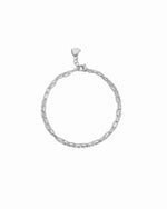 silver chain bracelet set