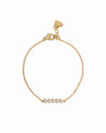 5 stone cz bracelet