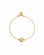 Gold star pendant charm bracelet 