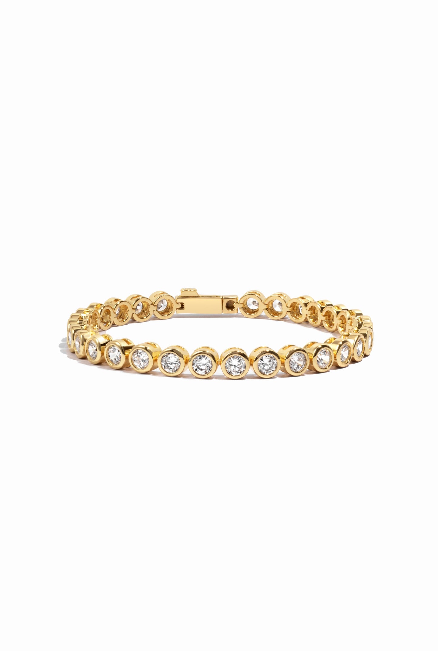 Round Bezel Tennis Bracelet