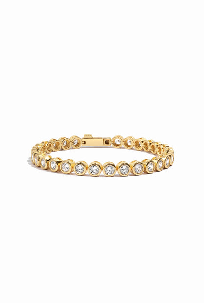 Round Bezel Tennis Bracelet