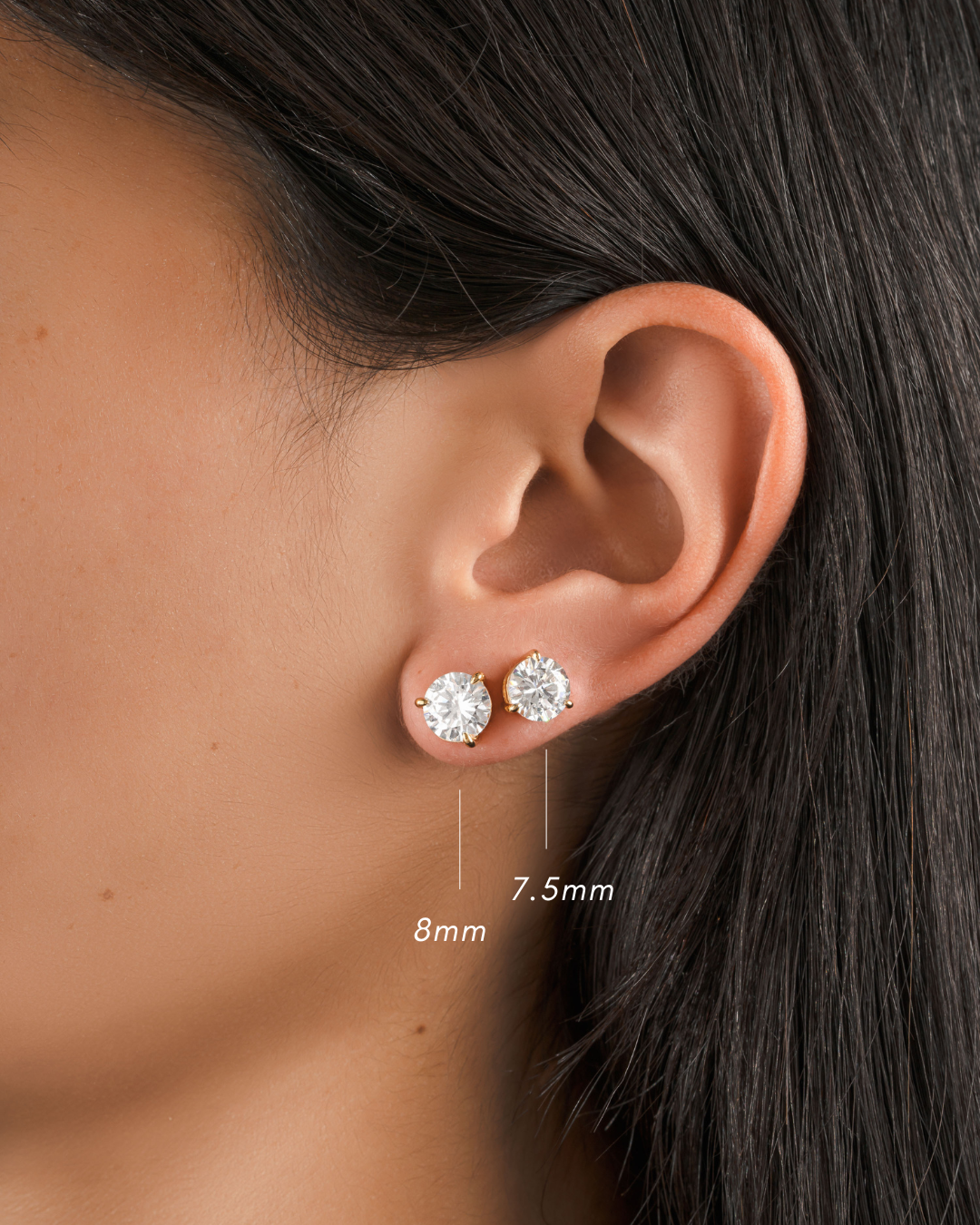 diamond stud earrings