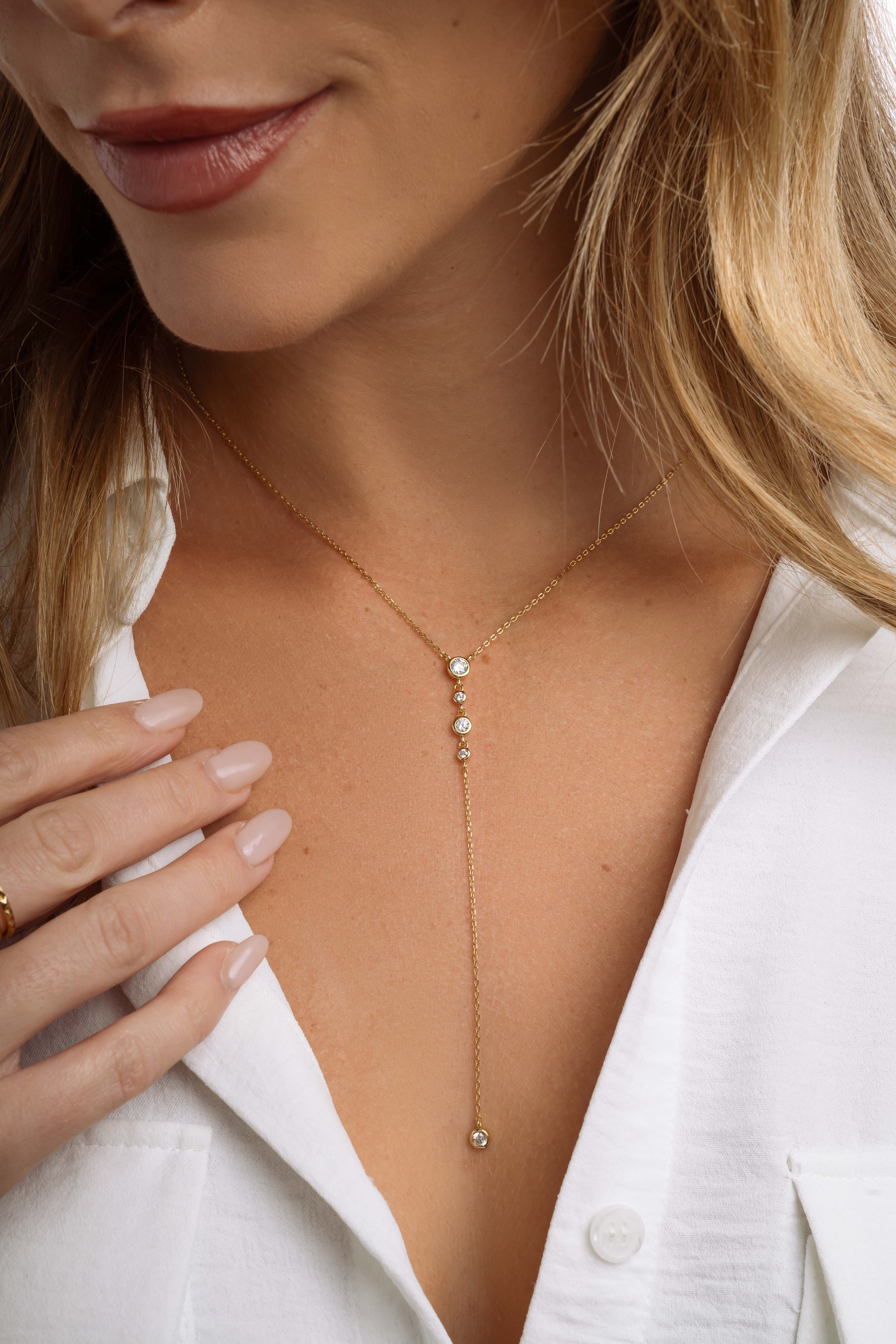Lariat & Y Necklaces – Sami Jewels