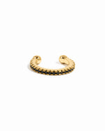 Black cz ear cuff