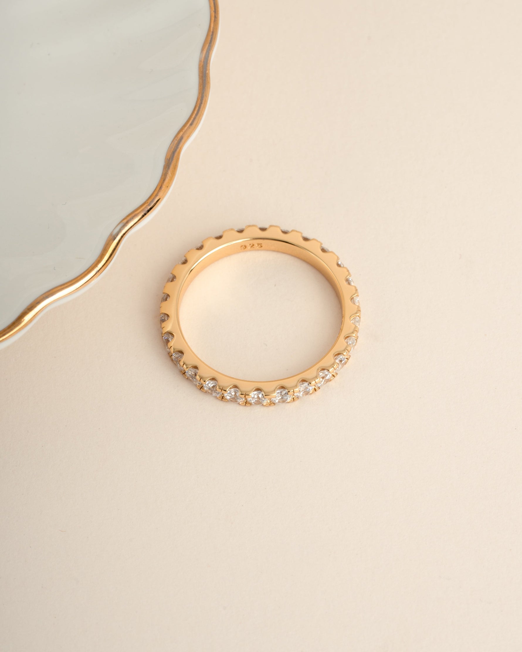 A gold diamond ring for women