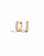 small hoop earrings featuring gold huggie hoop design 