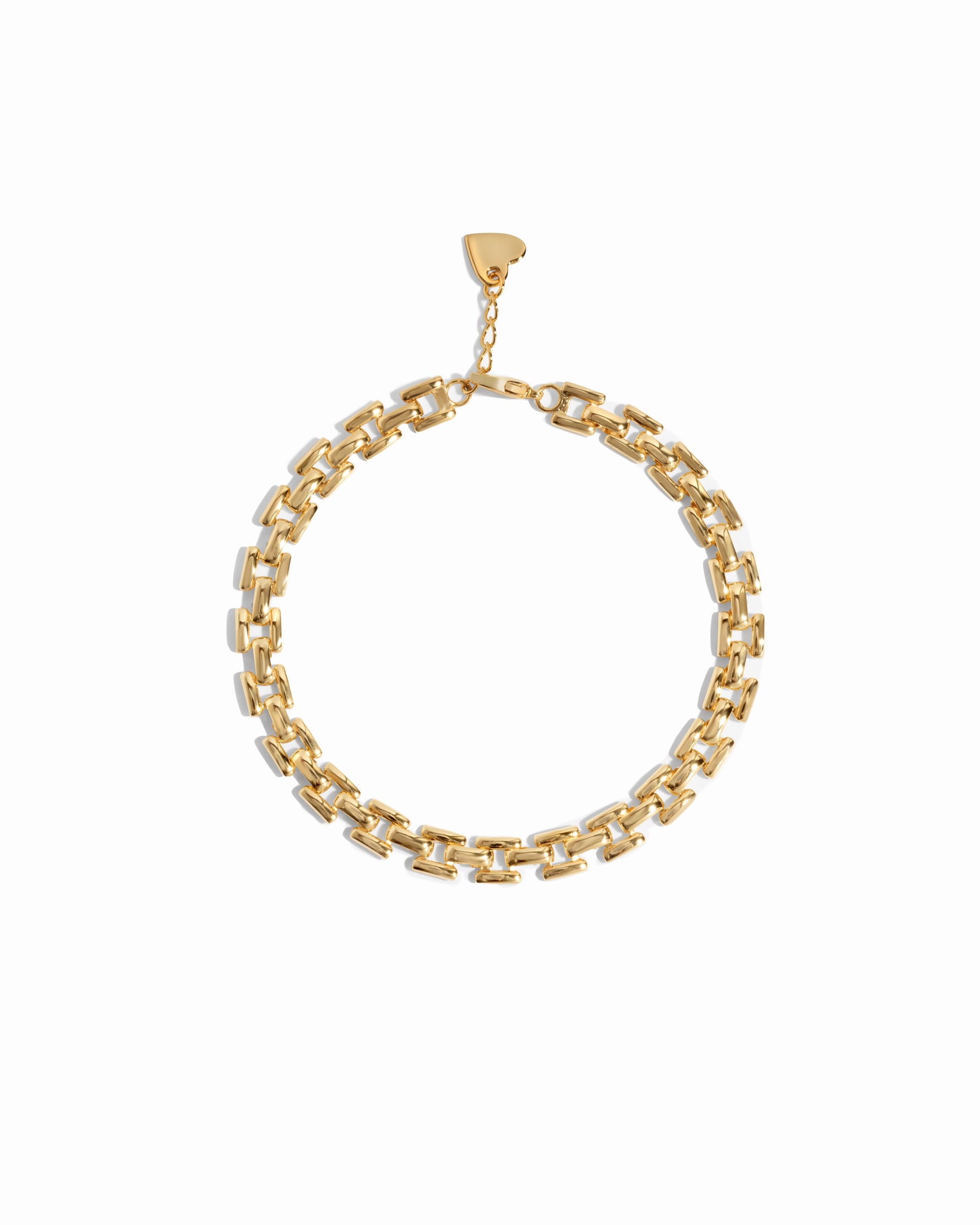 gold chain link bracelet