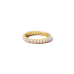 gold opal eternity ring