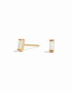 closeup image of opal birthstone earrings