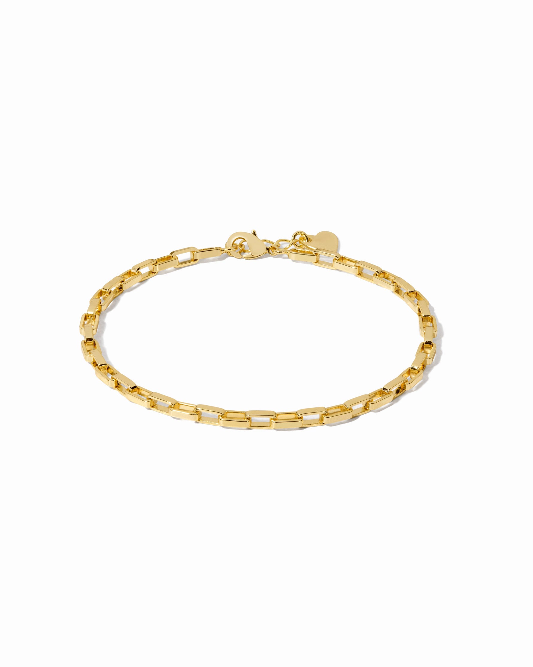 gold paperclip chain bracelet