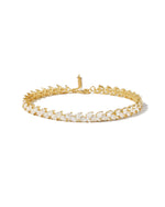 Pear shaped diamond choker necklace on white background
