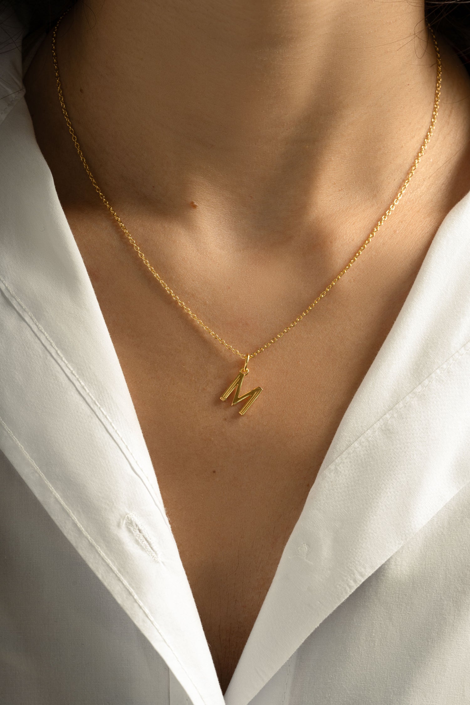 Plain Initial Necklaces