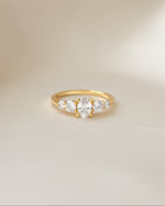 Gold vintage ring featuring an oval ring design