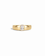 gold statement dome ring
