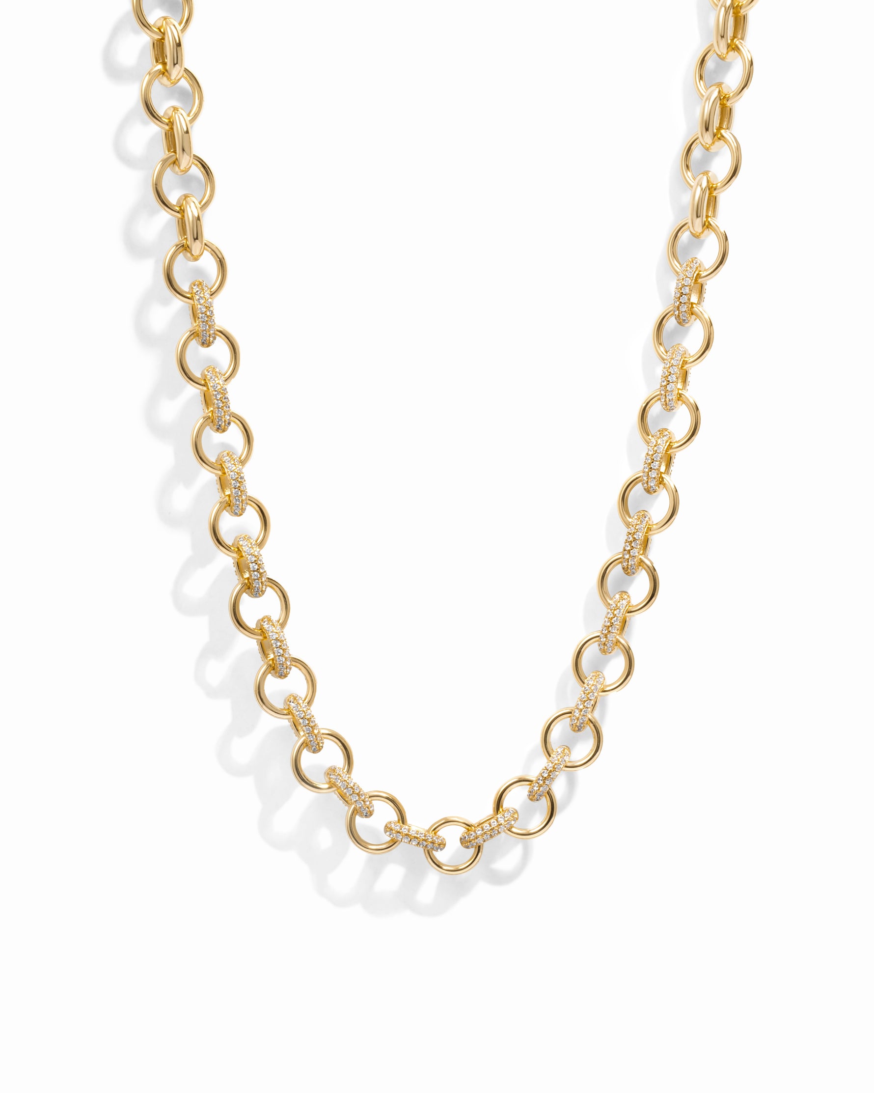 Gold statement necklace for her