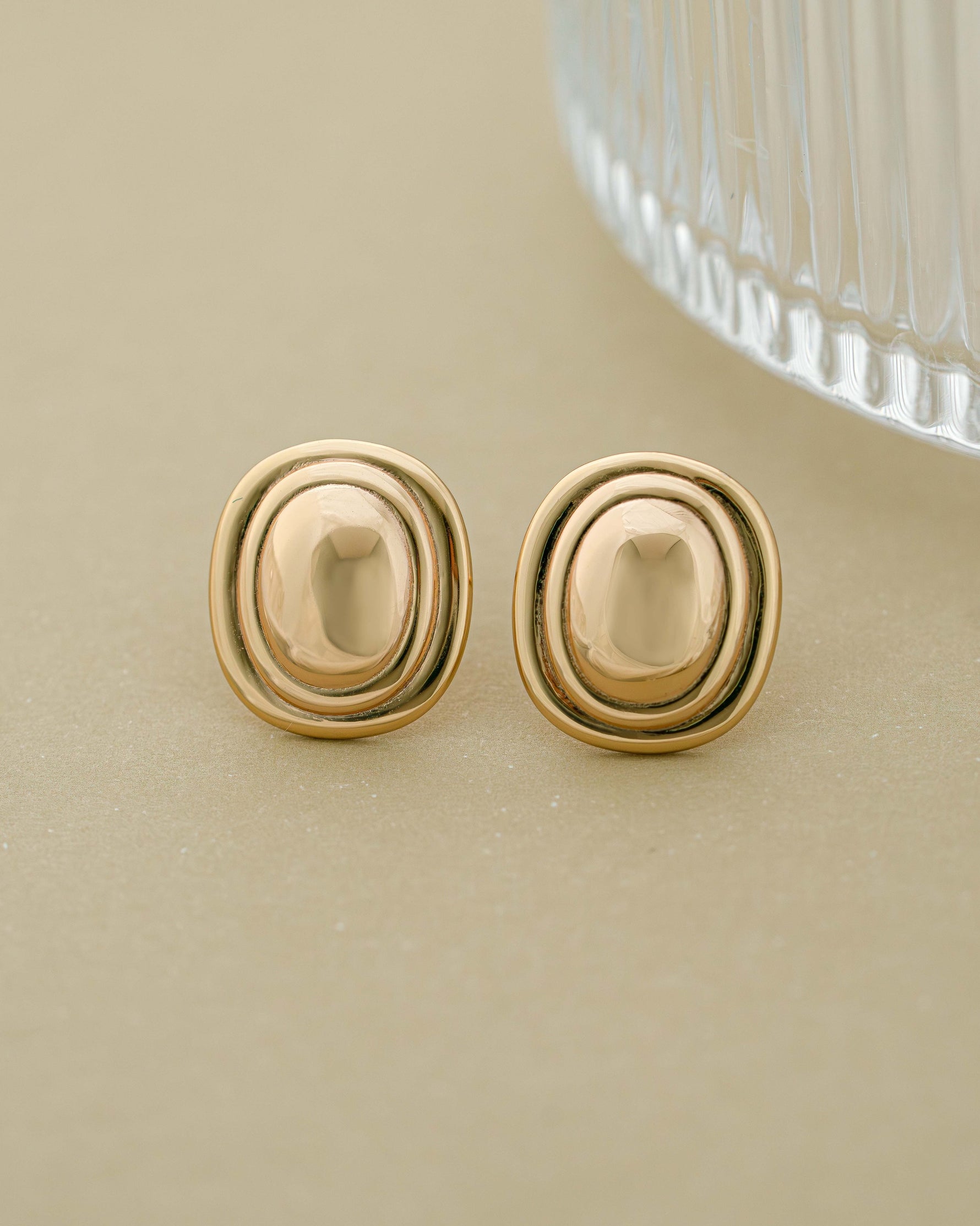 Gold vintage jewelry featuring vintage earrings 