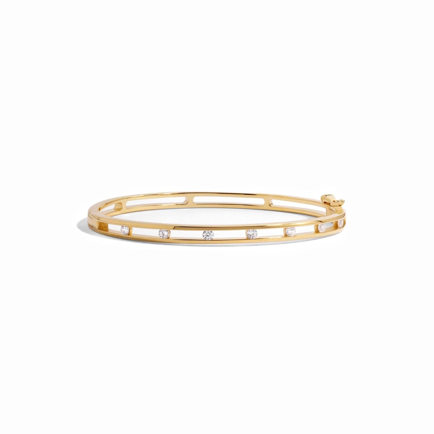 gold studded bangle bracelet