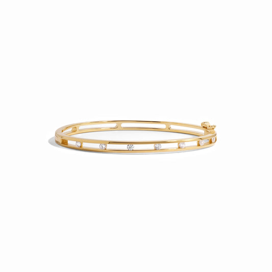 gold studded bangle bracelet