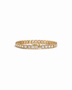 emerald cut bezel-set tennis bracelet 