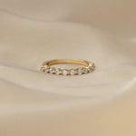 closeup image of dainty gold ring