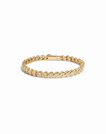closeup image of heart shaped tennis bracelet