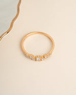 Gold stackable diamond ring