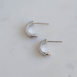 small silver hoop earrings