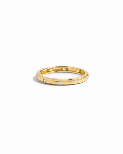 high quality diamond cz stone gold plated band