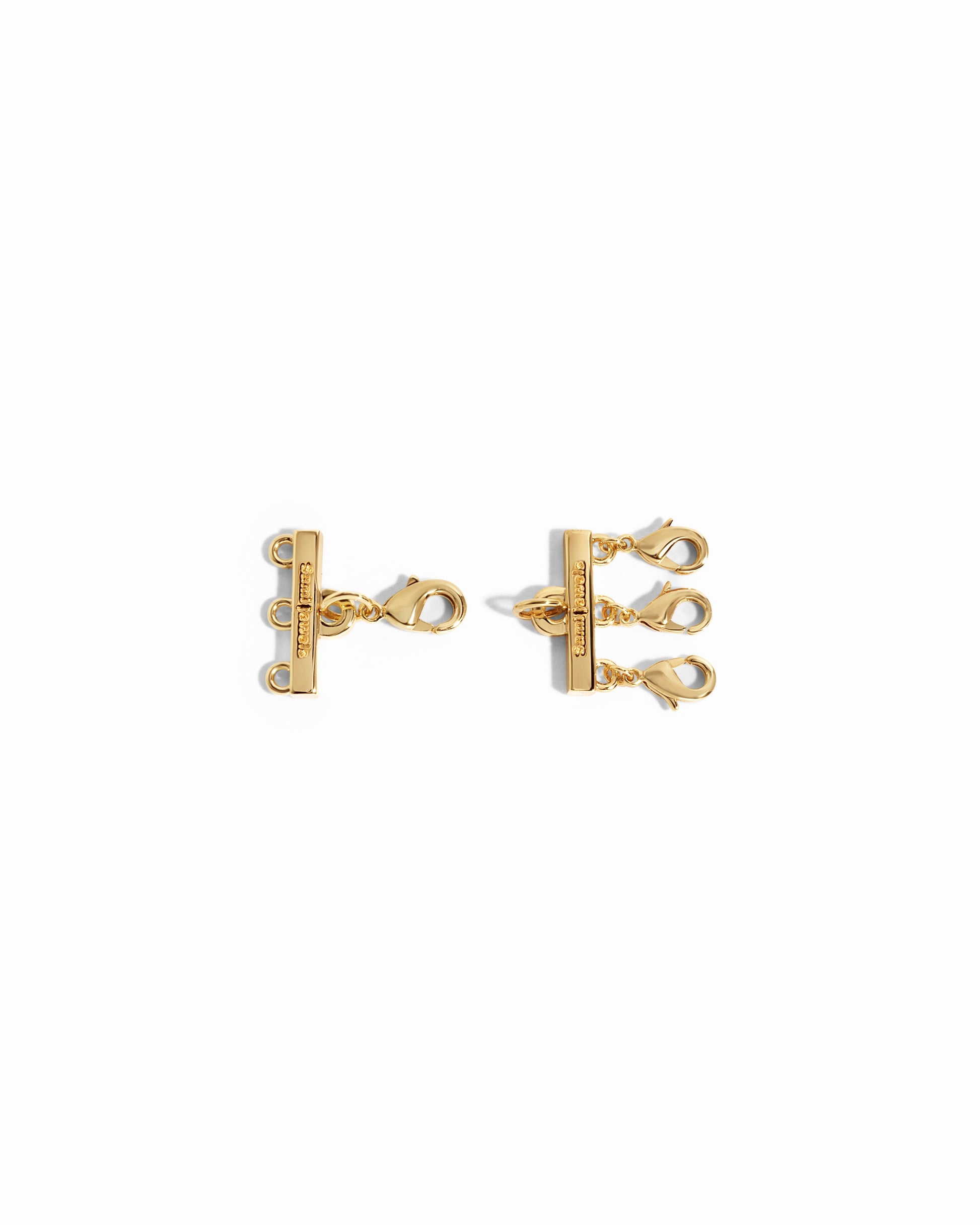gold necklace layering clasp