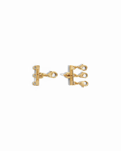 gold necklace layering clasp