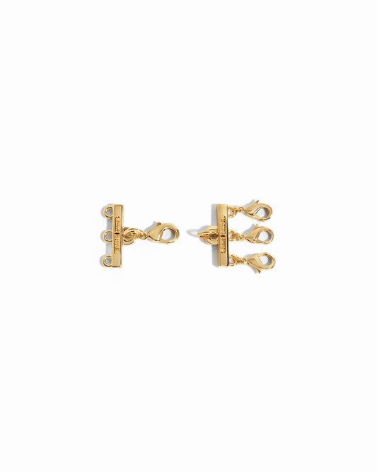 gold necklace layering clasp