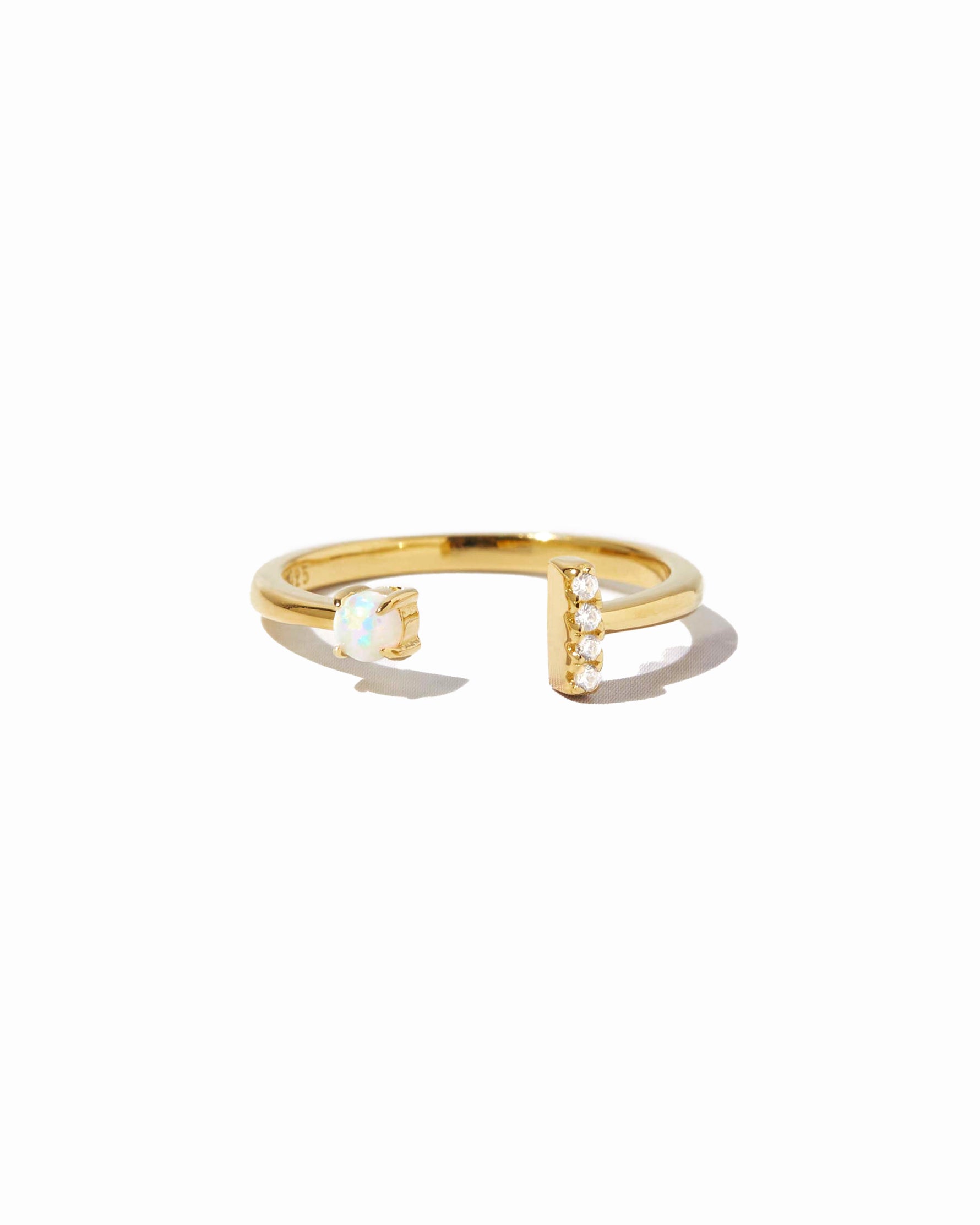 gold open cuff ring 