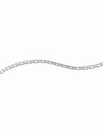 silver tiny paperclip link bracelet